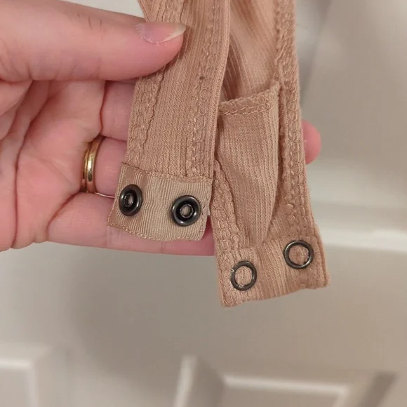 Nordstrom Open Edit Bodysuit Ribbed - Large - Picture 4 of 5